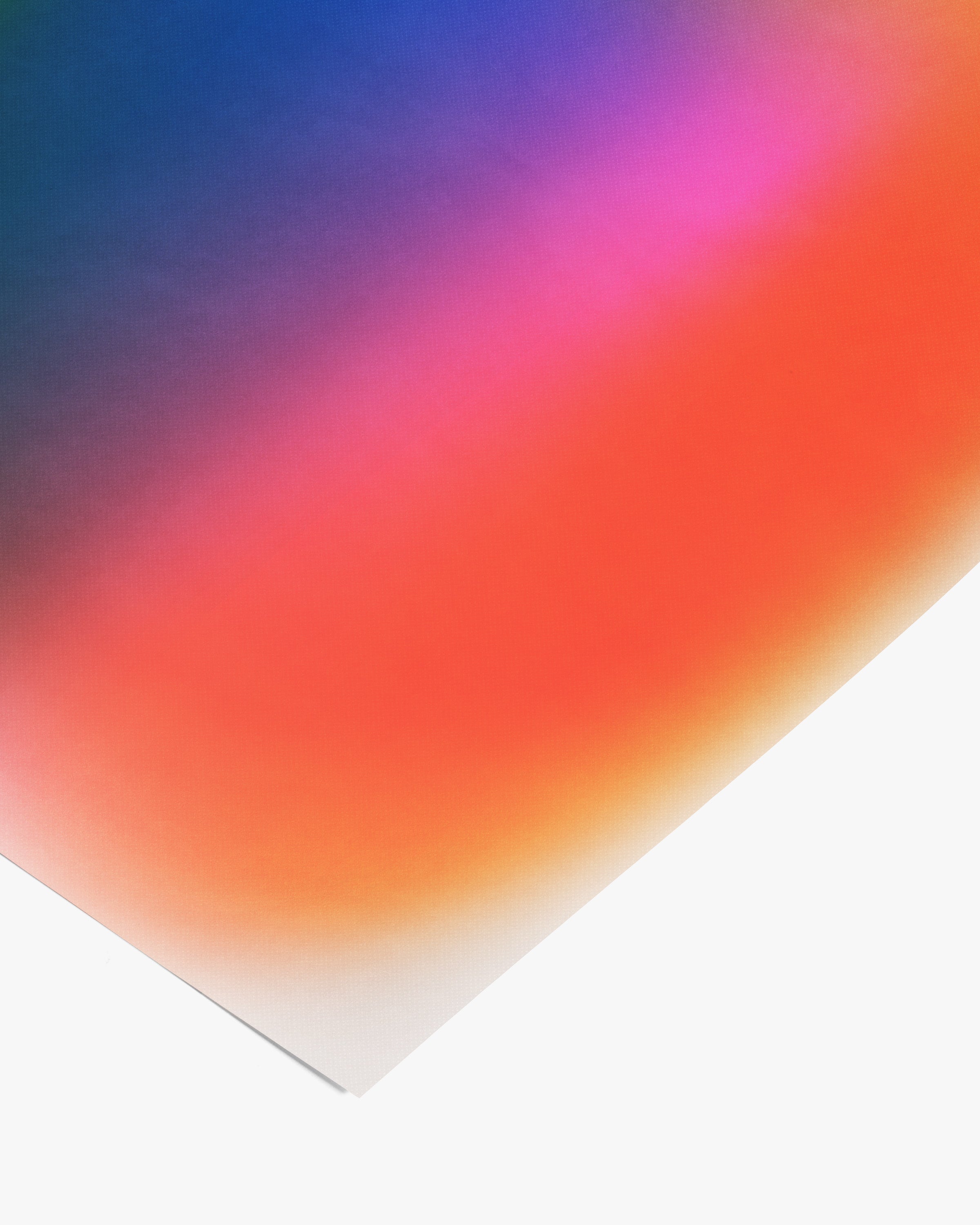 Side view of unframed Untitled (2025) fine art giclée print on enhanced matte paper