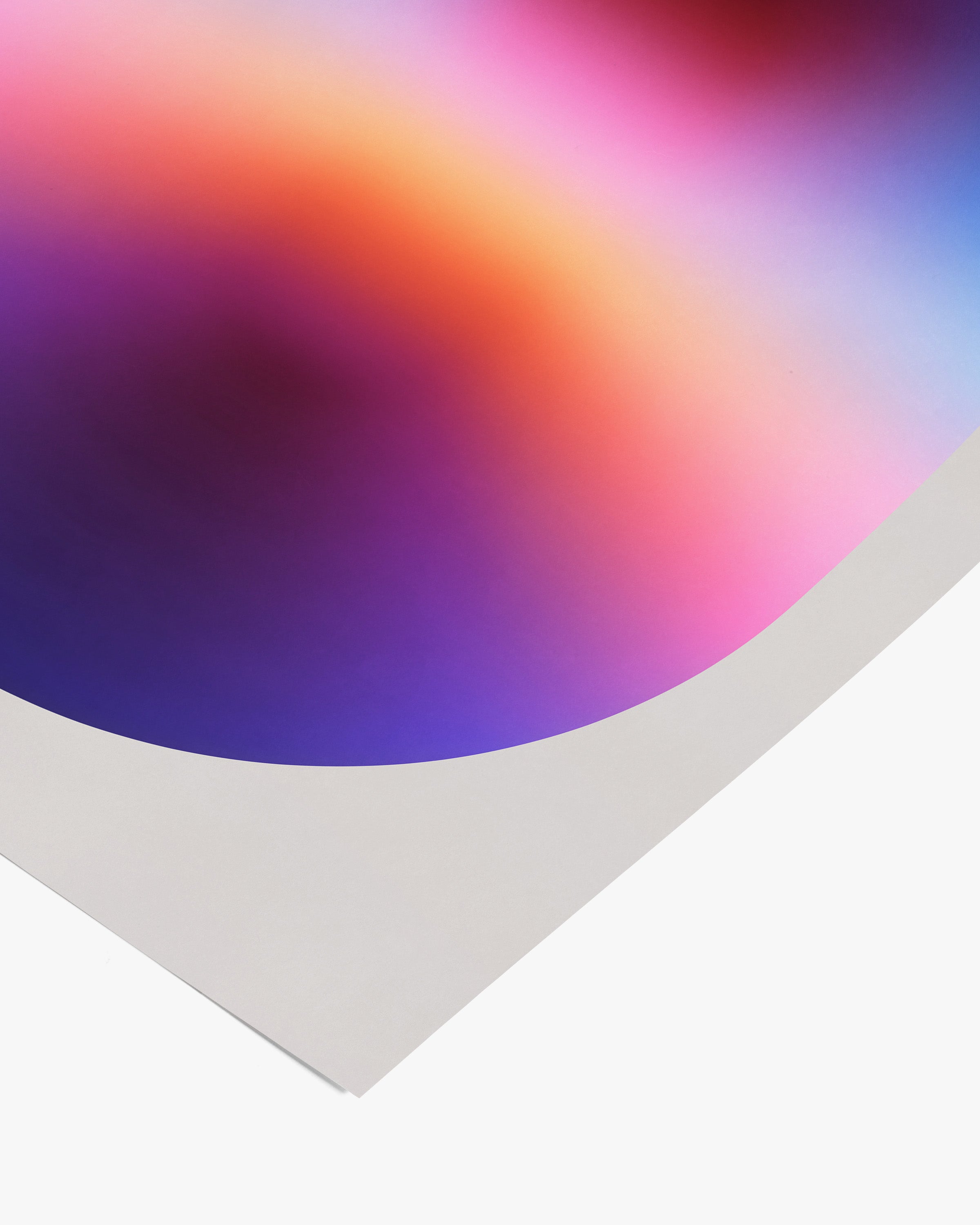 Side view of unframed Window-1 (2024) fine art giclée print on enhanced matte paper