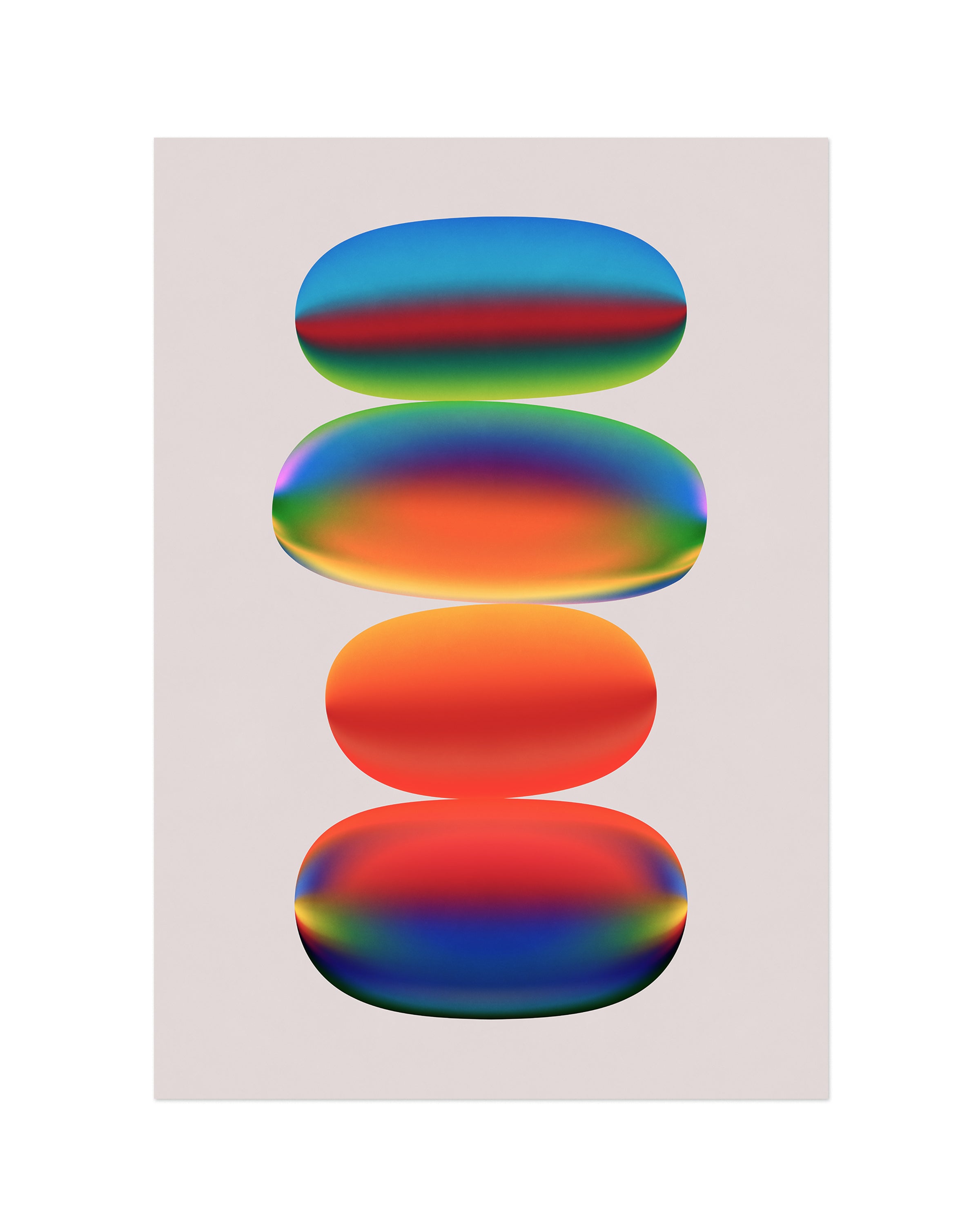 Balance (2025) colorful contemporary art print by Jerry-Lee Bosmans, unframed fine art giclée on matte paper