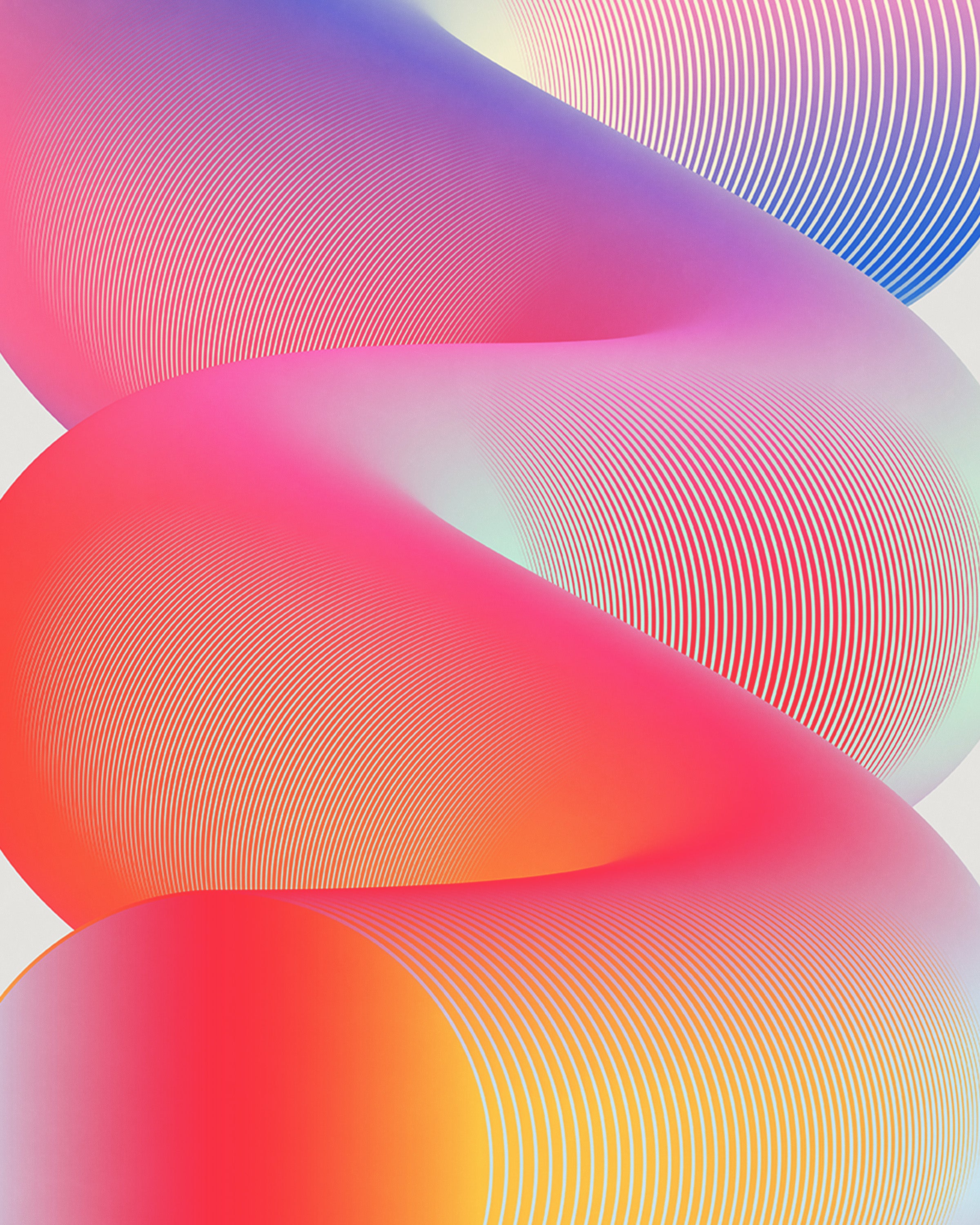 Close up detail of Pasted (2023) giclée print showing paper texture and vibrant gradient colors