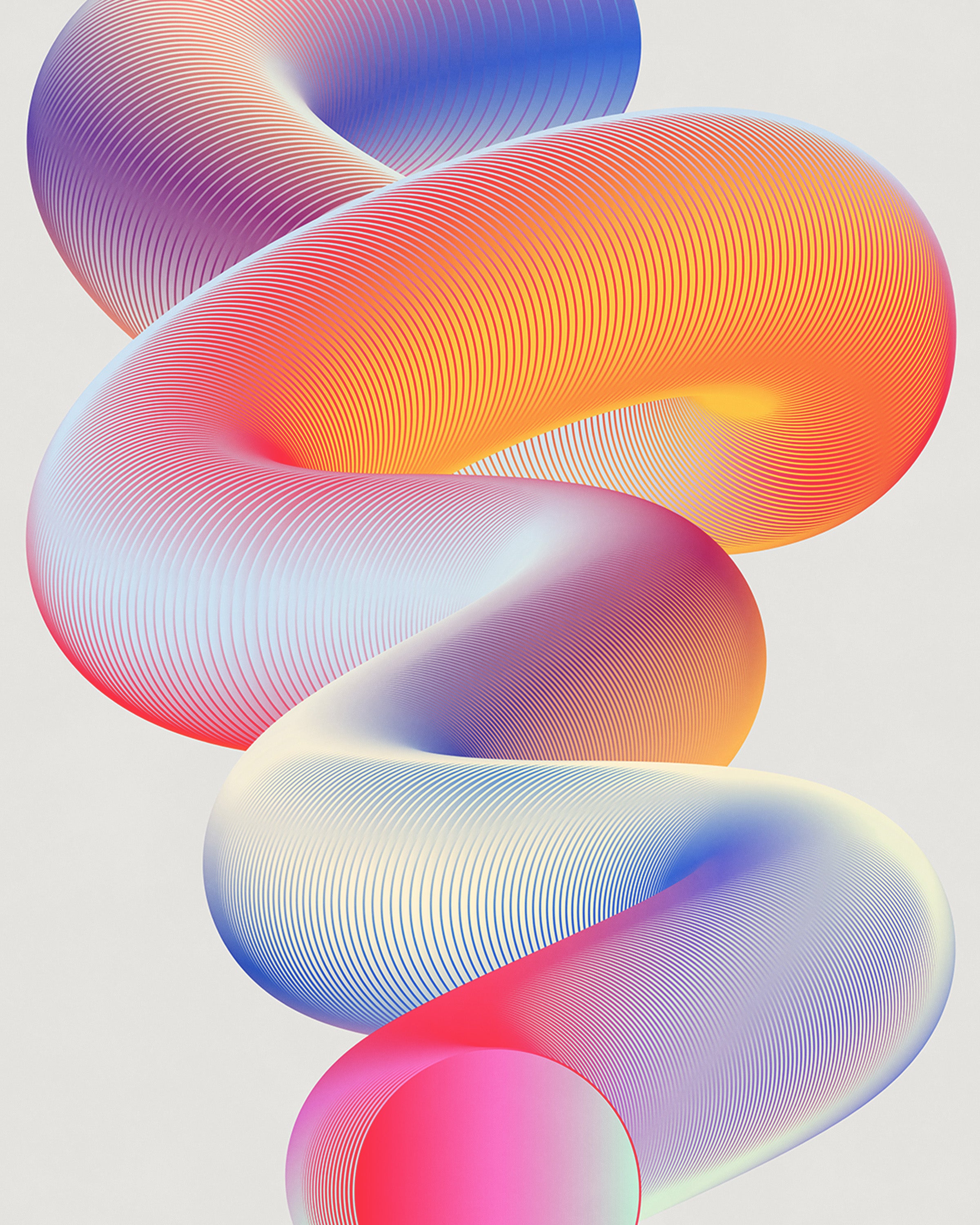 Close up detail of Wasted-3 (2023) giclée print showing paper texture and vibrant gradient colors