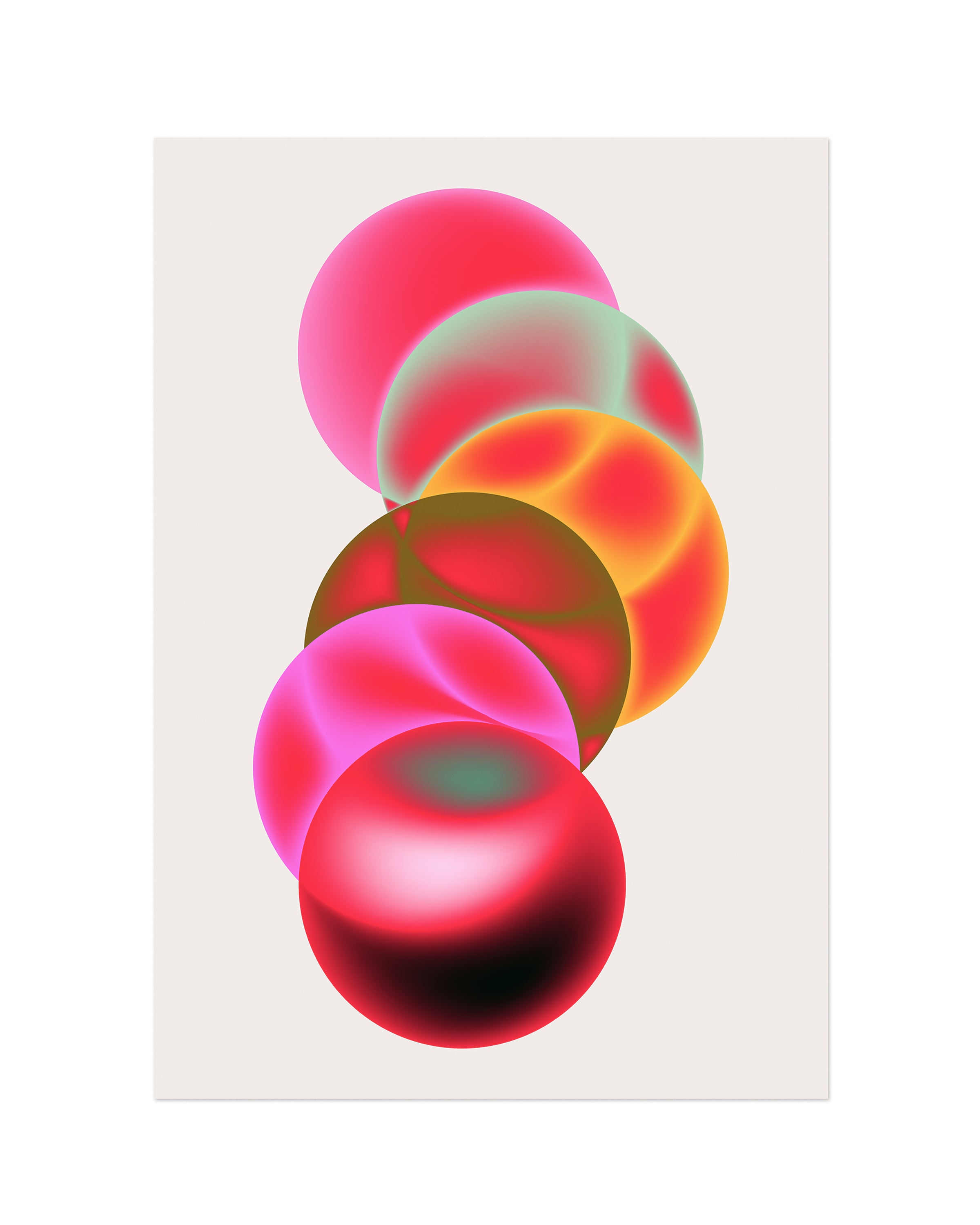 Holiday (2023) colorful contemporary art print by Jerry-Lee Bosmans, unframed fine art giclée on matte paper