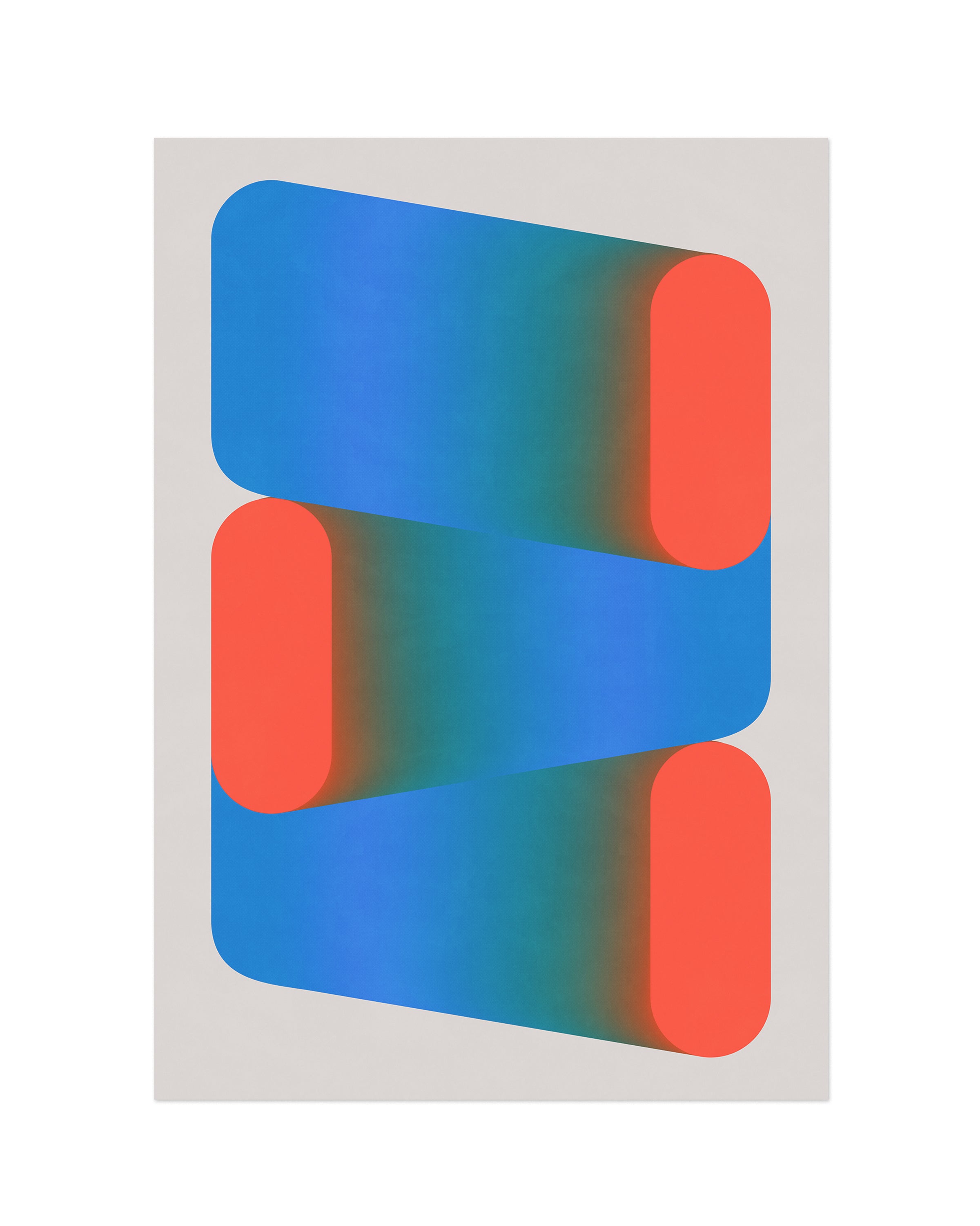 Jenga (2025) colorful contemporary art print by Jerry-Lee Bosmans, unframed fine art giclée on matte paper