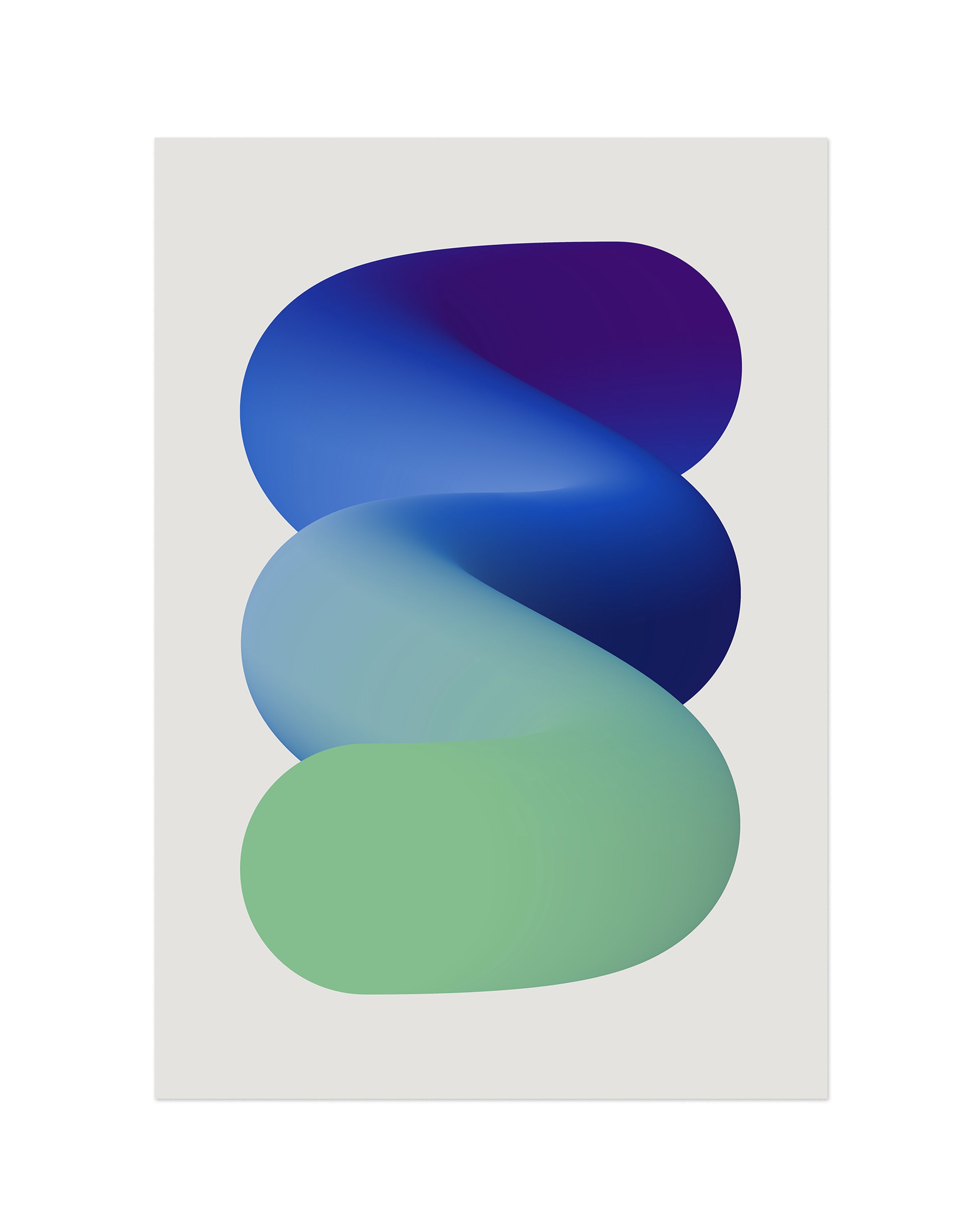 Pasted-2 (2023) colorful contemporary art print by Jerry-Lee Bosmans, unframed fine art giclée on matte paper