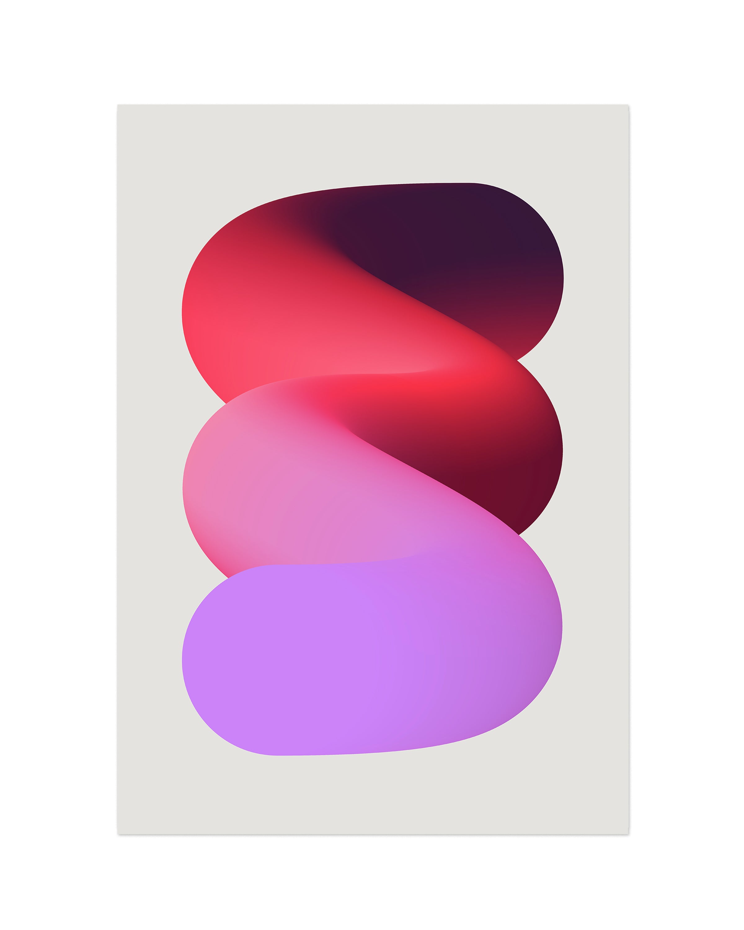 Pasted-2 (2023) colorful contemporary art print by Jerry-Lee Bosmans, unframed fine art giclée on matte paper