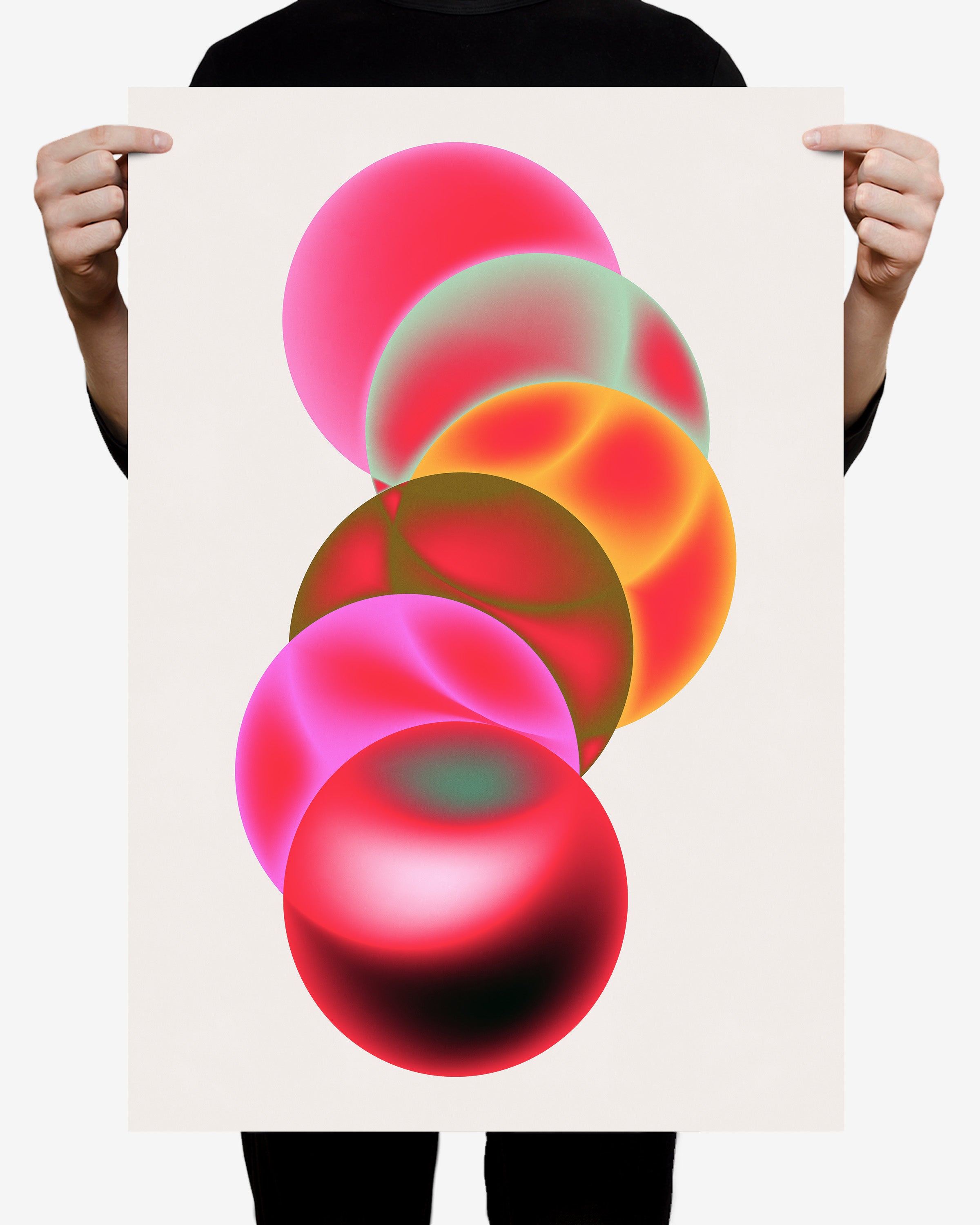 Person holding Holiday (2023) fine art print