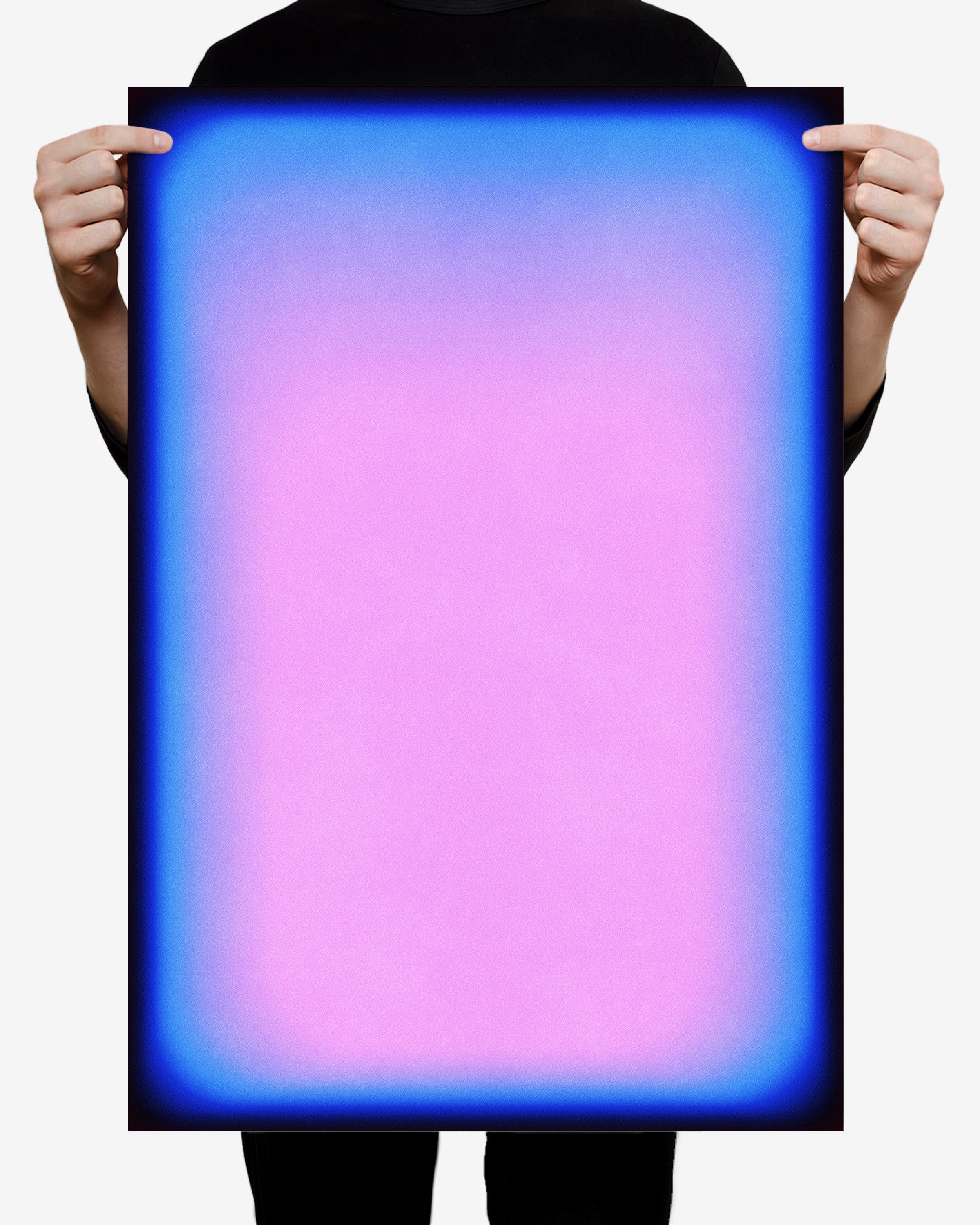 Person holding Homage (2025) fine art print