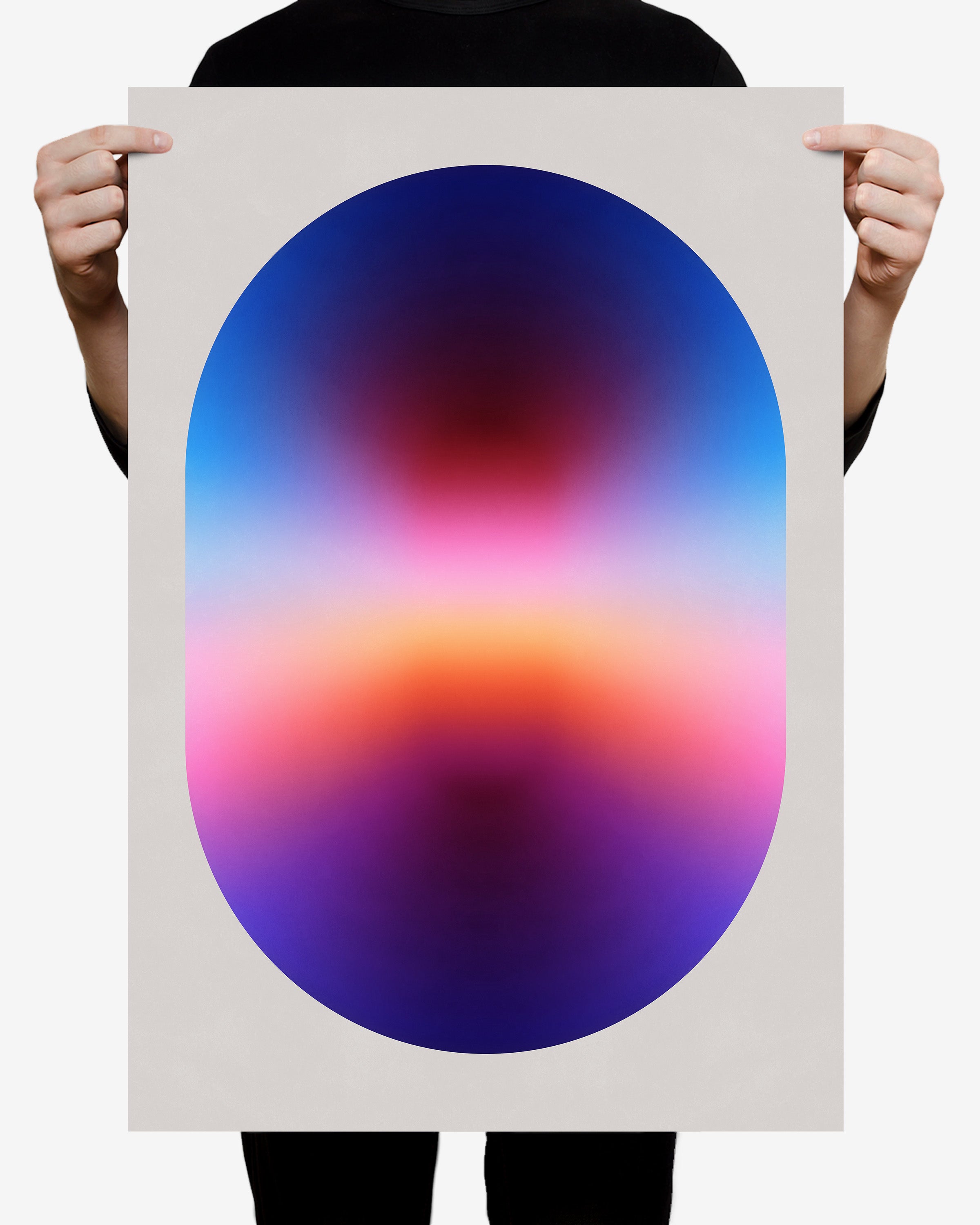 Person holding Window-1 (2024) fine art print