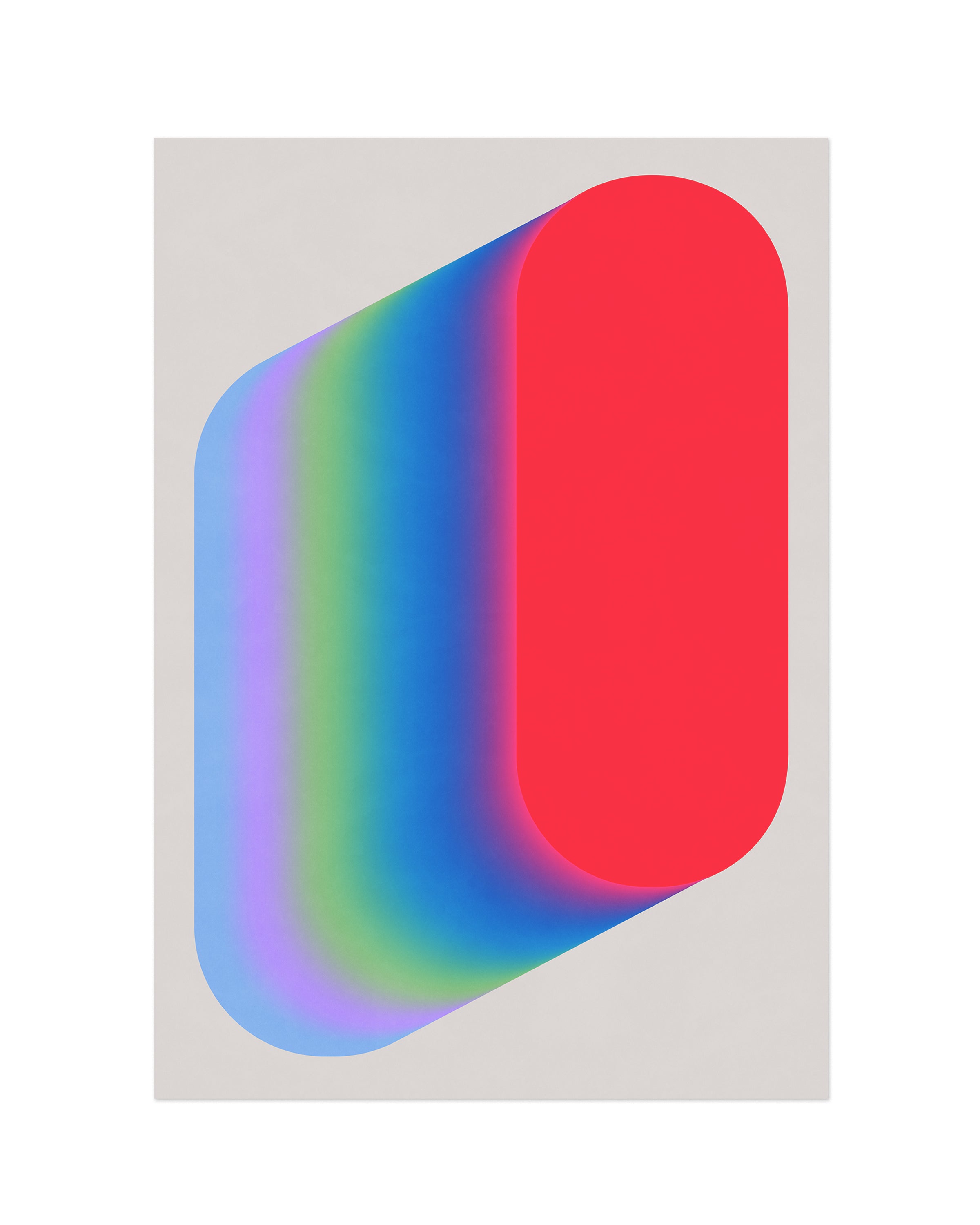 Pod (2025) colorful contemporary art print by Jerry-Lee Bosmans, unframed fine art giclée on matte paper