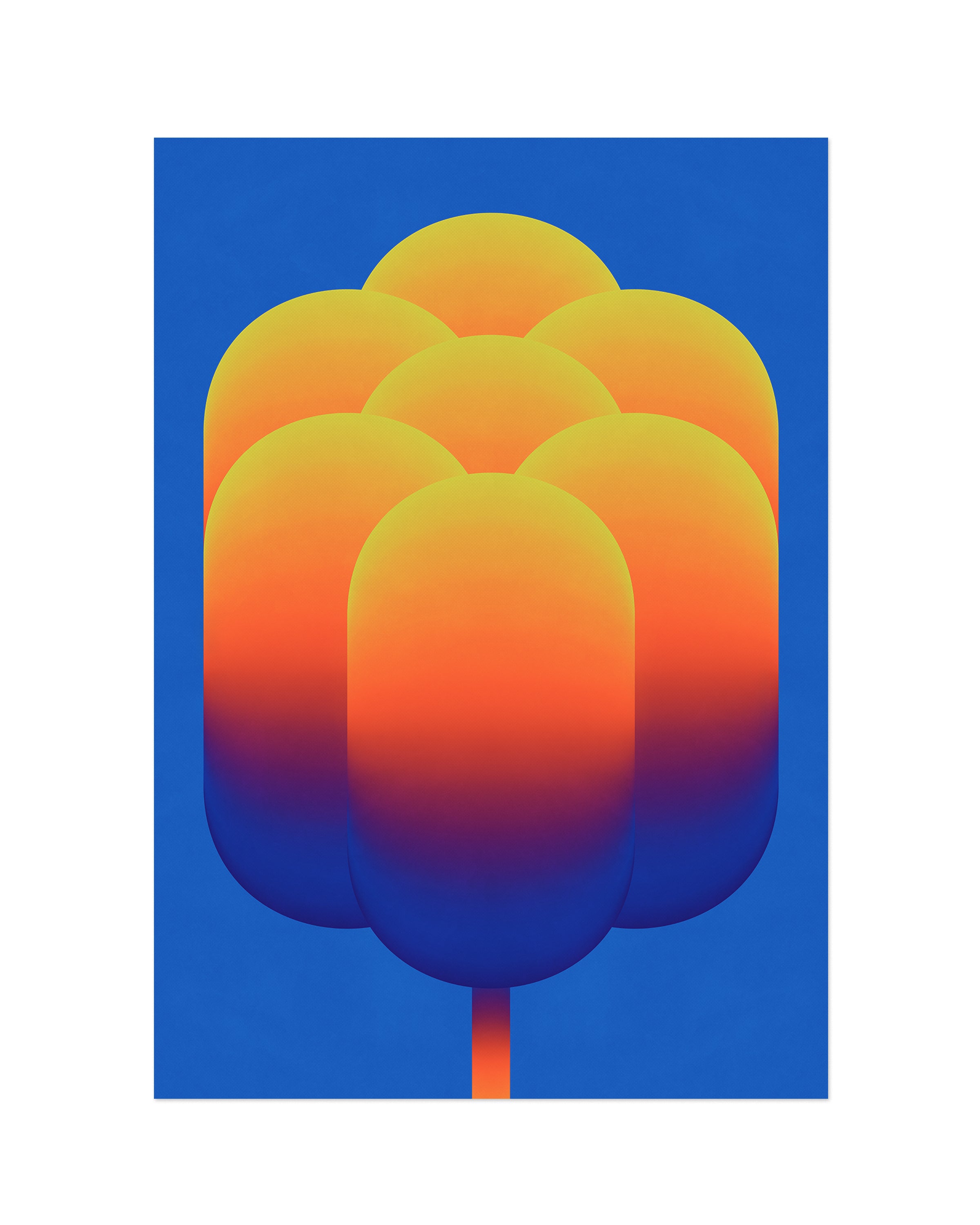 Spring (2025) colorful contemporary art print by Jerry-Lee Bosmans, unframed fine art giclée on matte paper