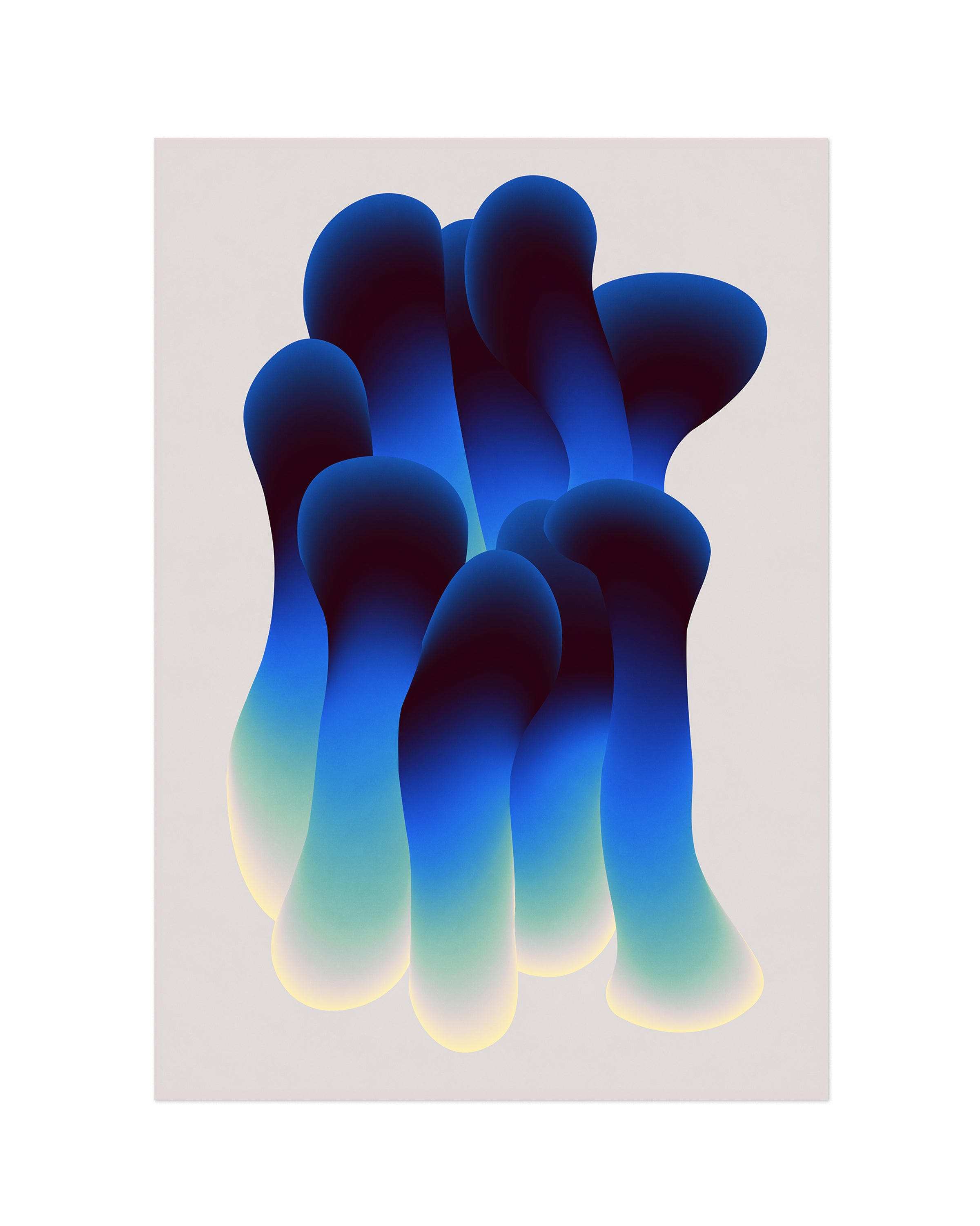 Trippy (2025) colorful contemporary art print by Jerry-Lee Bosmans, unframed fine art giclée on matte paper