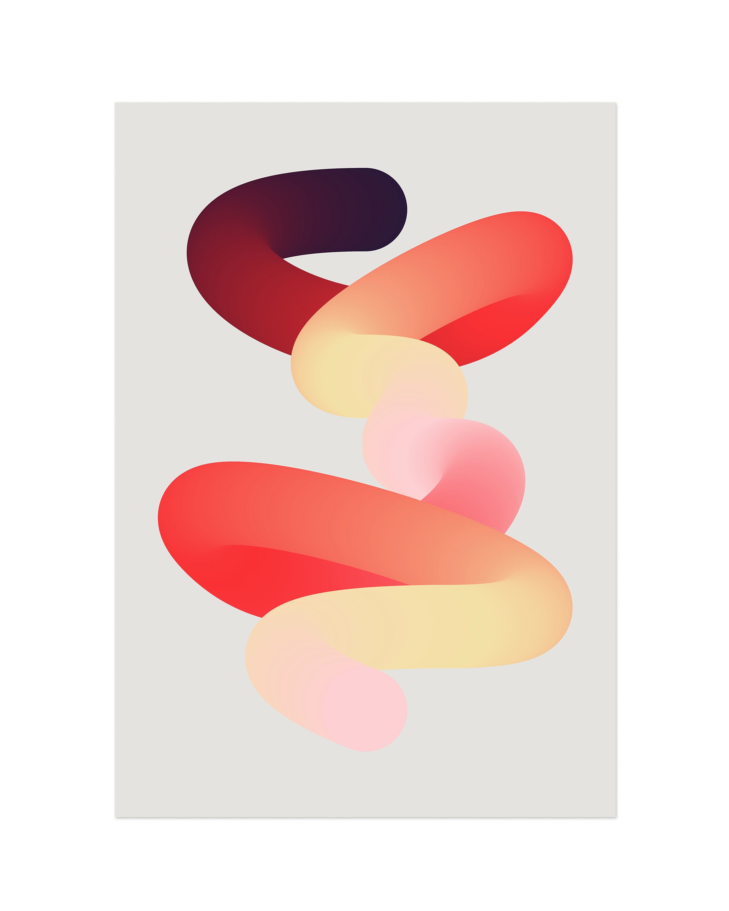Wasted-2 (2023) colorful contemporary art print by Jerry-Lee Bosmans, unframed fine art giclée on matte paper