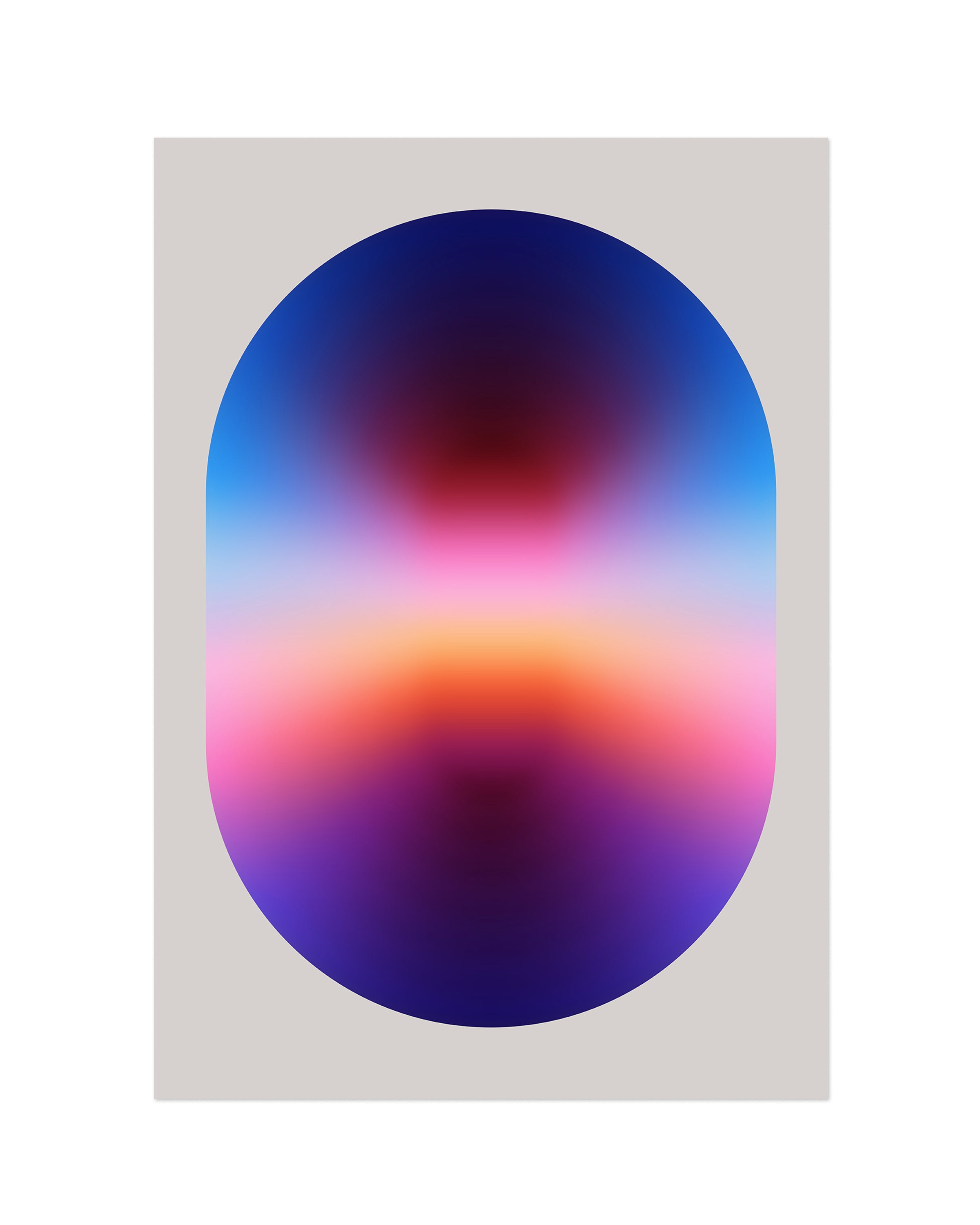 Window-1 (2024) colorful contemporary art print by Jerry-Lee Bosmans, unframed fine art giclée on matte paper